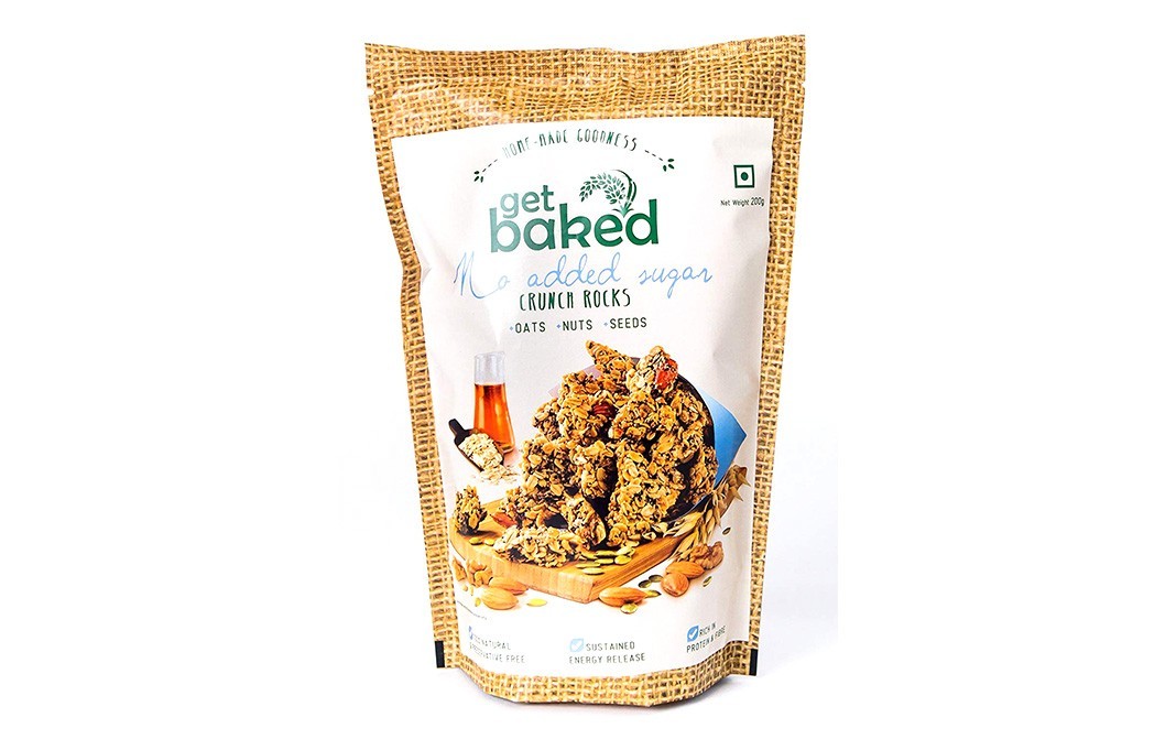 Get Baked No Added Sugar Crunch Rocks   Pack  200 grams